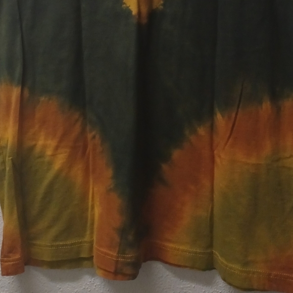 Rasta tie dye t-shirt, L 100% cotton, NEW - Picture 6 of 7